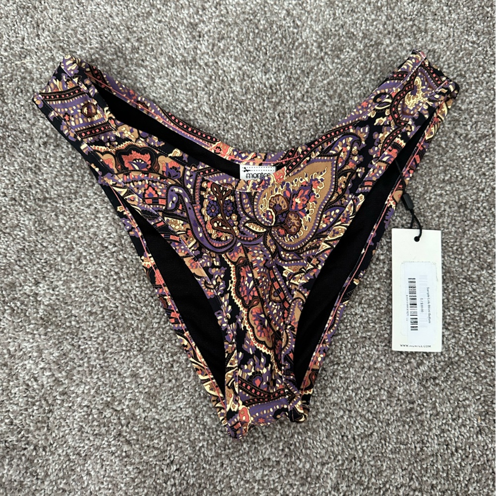 Montce Hayden Bikini Top and Paisley Print High-Cut Bikini Bottom - Picture 4 of 8